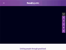 Tablet Screenshot of foodrepublic.com.sg